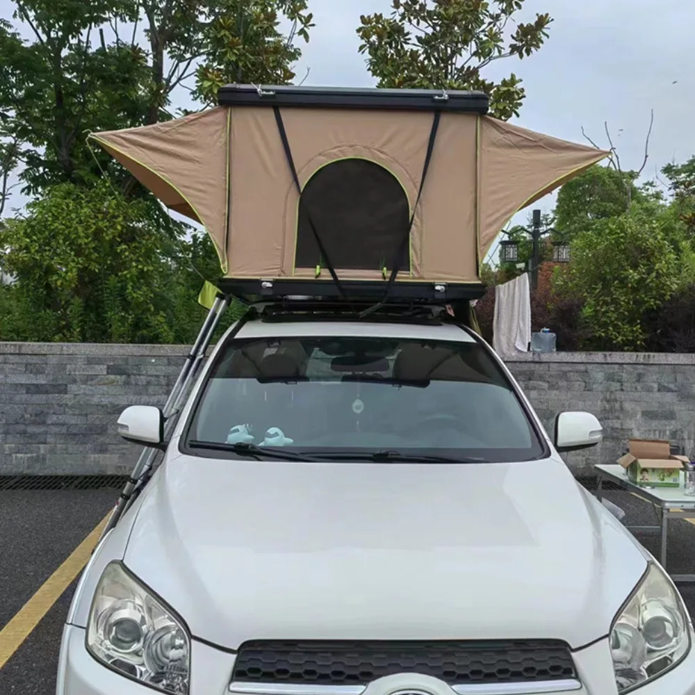 Waterproof Automatic Roof Top Tent for Outdoor Camping Travel & Off-Road SUV Car Pick-Up Track Aluminum Pole Material