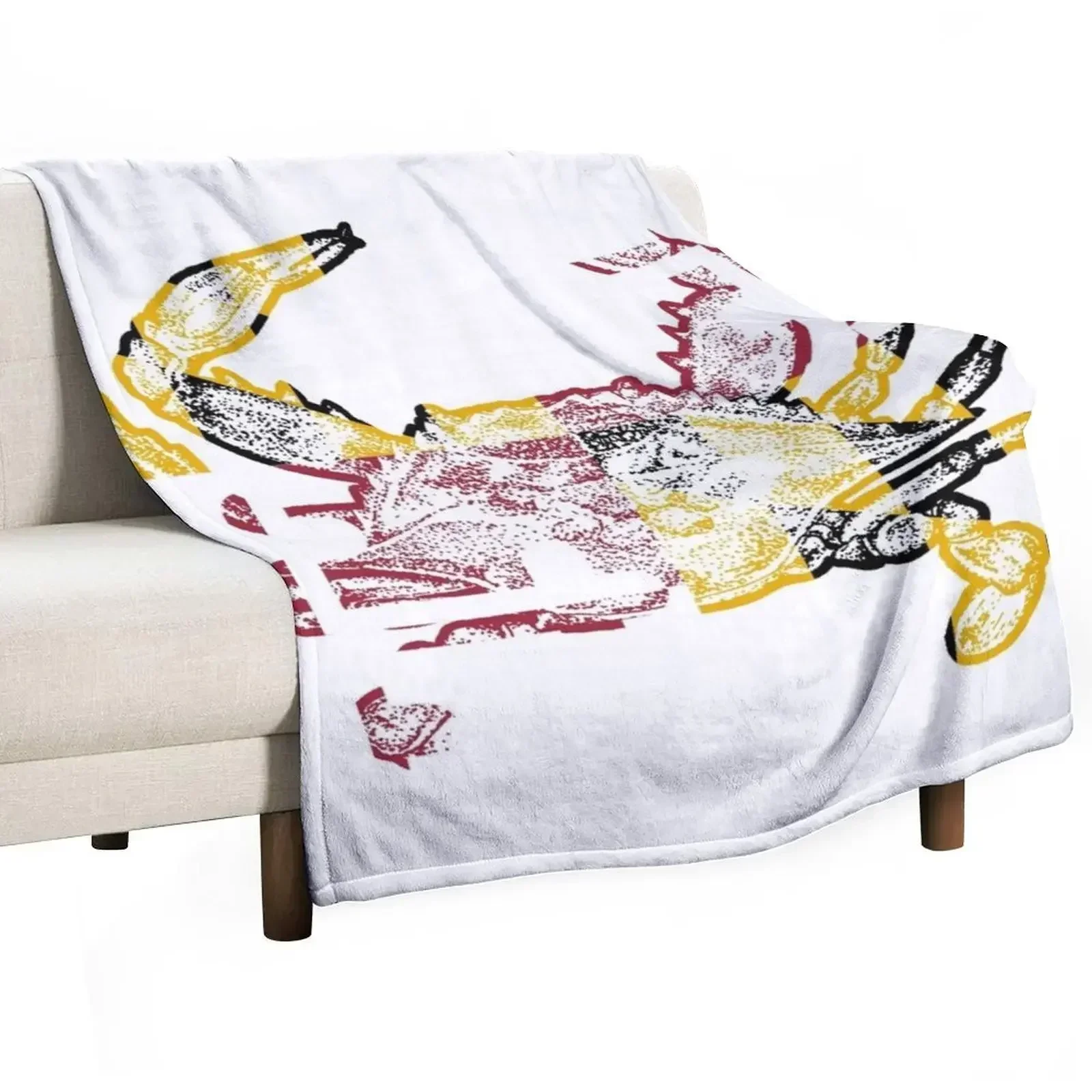 

Maryland Flag Blue Crab Throw Blanket Warm Cozy Throw Blanket for Living Room Couch