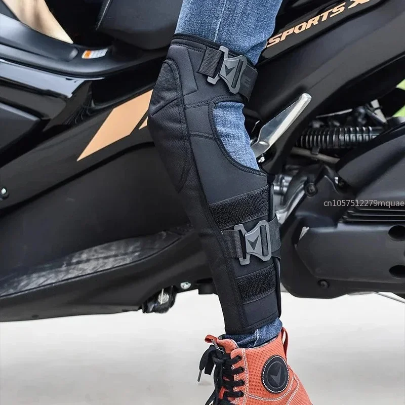 CE2 Leggings for Men and Women in Winter Thickened Warm, Cold and Windproof Motorcycle Riding Protective Gear Knee Pads