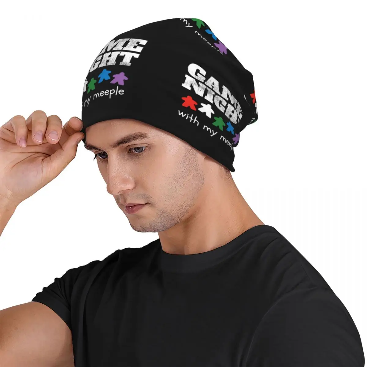 Board Game Night Family Friends Men Women Adult Beanies Caps Knitted Bonnet Hat Warm Hip Hop Autumn Winter Outdoor Skullies Hats