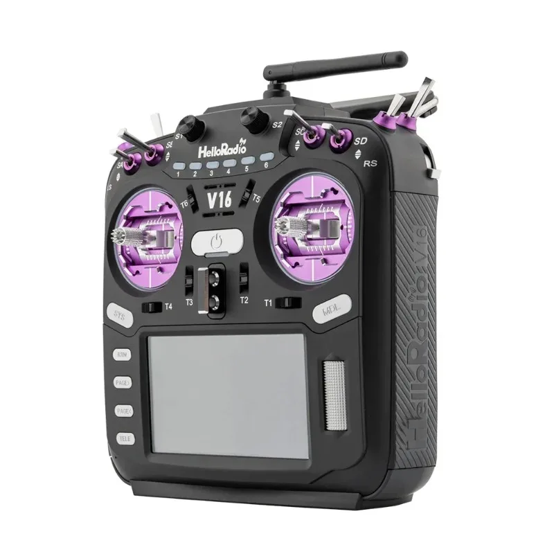 HelloRadio V16 PRO MAX ELRS 4in1 2.4 جيجا هرتز اليد اليسرى خنق ناقل موجات الراديو لطائرات السباق بدون طيار FPV طائرات RC نموذجية #3