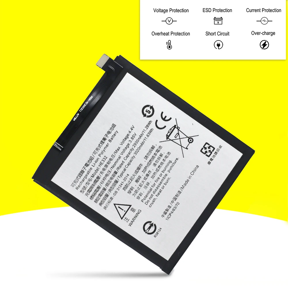 New 2930mAh Battery HE332 For SHARP S2 Fs8010 AQUOS s2 Phone Replacement In Stock With Tracking Number