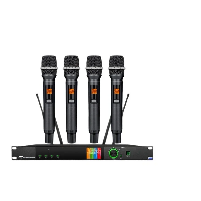 One to two to four true diversity remote reception wireless microphone school playground wedding performance campus microphone