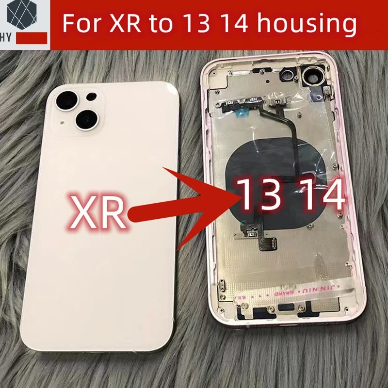 housing For XR Like 13 14 Housing XR Up To 13  Housing For XR To 14 Back DIY Back Cover Housing Battery Middle Frame Replacement