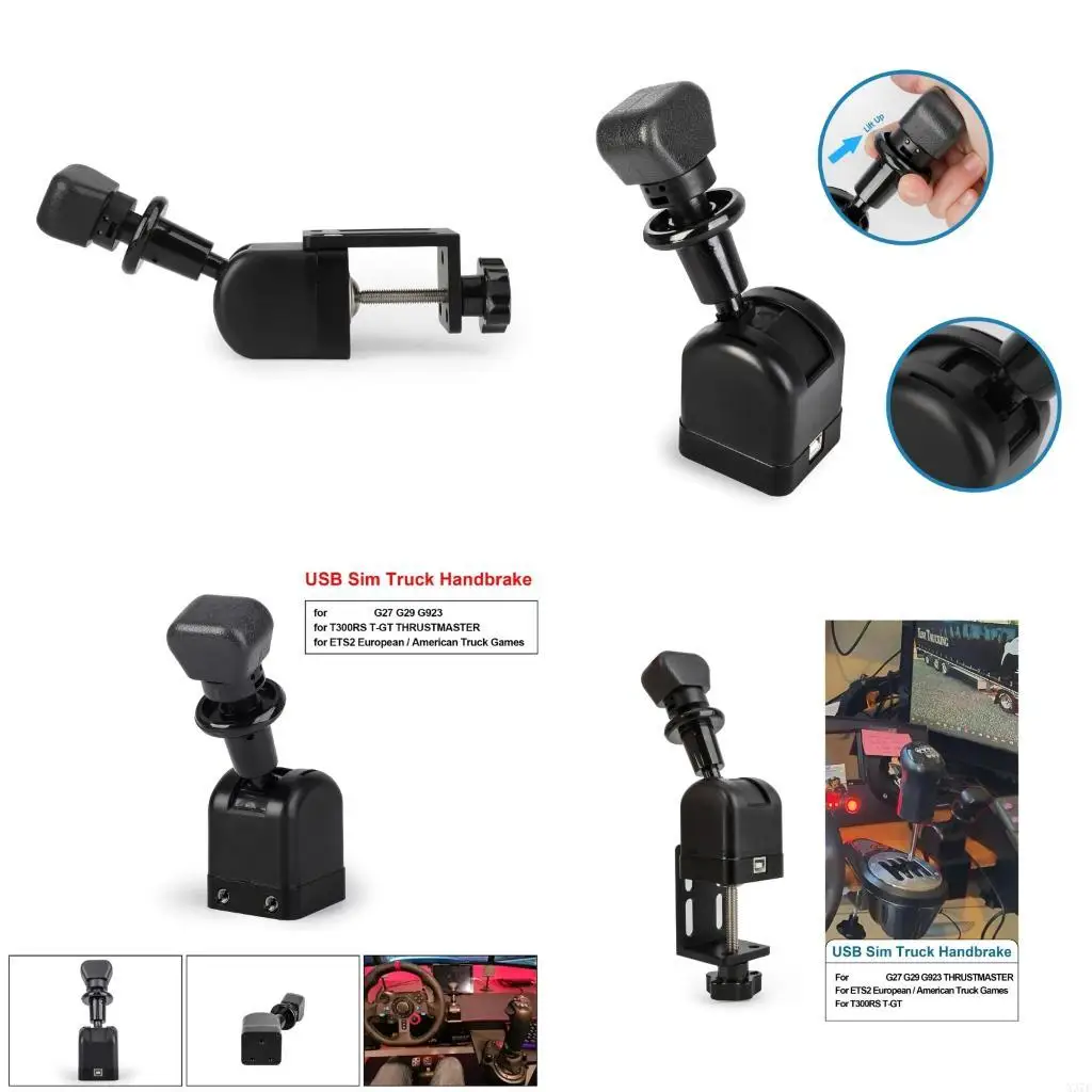 

Ручной тормоза с высокой прочностью, отзывчивая симулятор, с датчиком 10 мс для G27 G29 G923 Game Реалистичная обратная связь