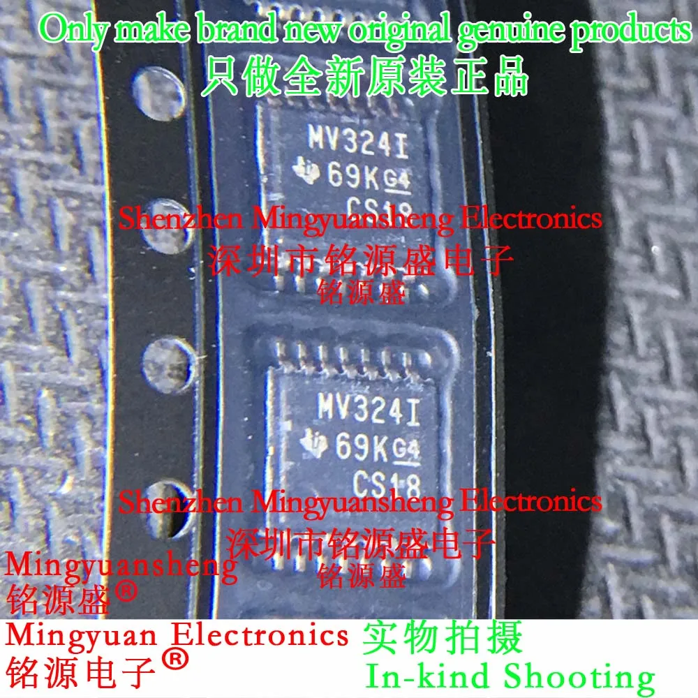 

Mingyuan Sheng Brand New Original Genuine Lmv324Ipwre4 Lmv324Ipwrg4 Lmv324Ipwr Lmv324Ipw Lmv324 Silk Screen Printing Making Mv324I Package Tssop14 Ic Operational Amplifier Chip