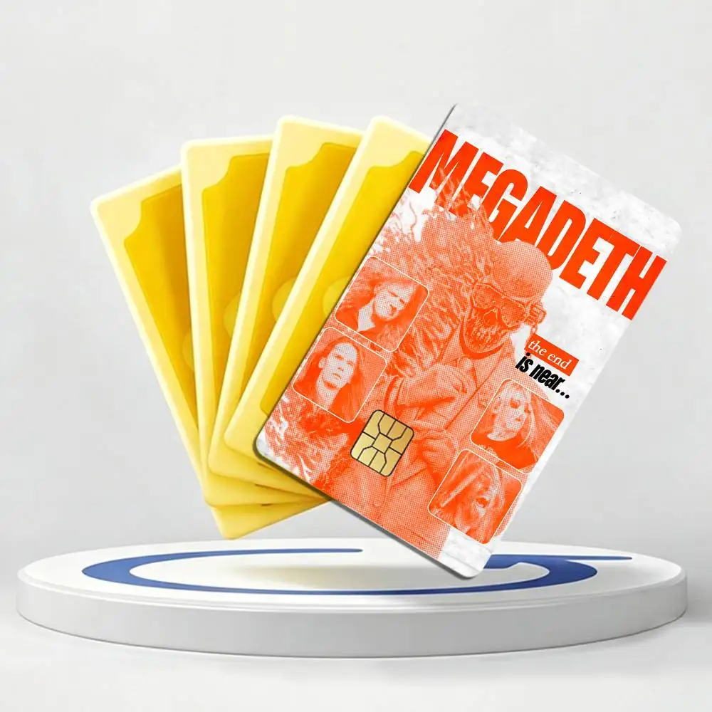 Killing Road M-Megadeth Vic R-Rattlehead Card Stickers for Bank Access Protective Waterproof Film Cover Sticker Gift