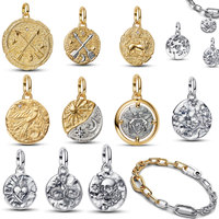 Hot Sale Original Me Dangle Charm Fit Me Bracelet For Women 925 Sterling Silver Luxury femme Bracelets Fine DIY Jewelry 2025 New