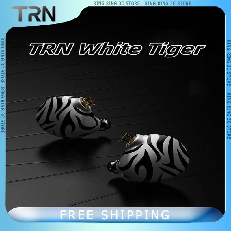 

TRN White Tiger In Ear Earphones Hybrid Dual Dynamic Driver Planar Diaphragm Headphones Wired Esports Earphones With Microphone﻿