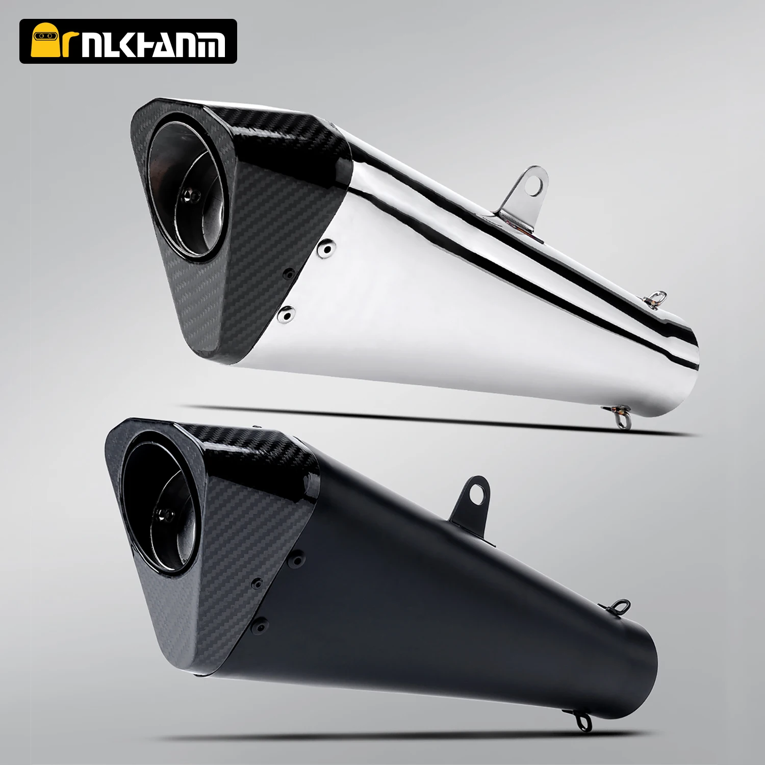 

For S1000rr GSX1300R cbr1000rr R1 ZX14R 60mm universal motorcycle exhaust system carbon Cover escape muffler with DB Killer