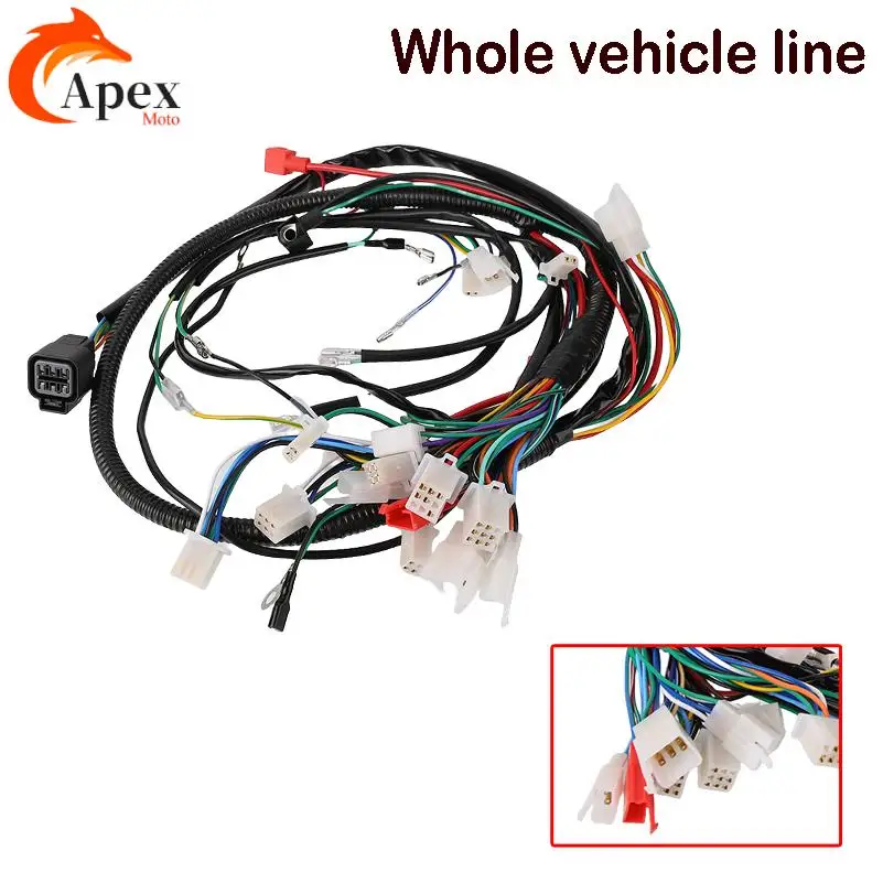 

Full Electric StartEngine Wiring Harness for 50cc 70cc 90cc 110cc 125cc Bike ATV Dirt Bikes Stators