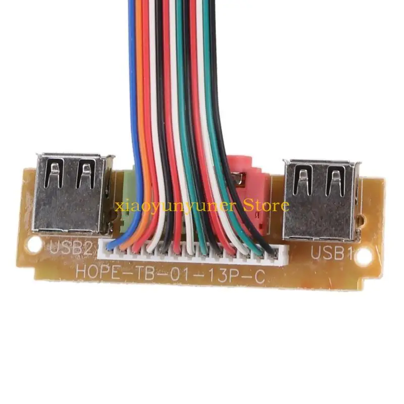 P9JB Computer Chassis USB Frontplatte Hub Microfon & Ohrhörer -Buchse Port 6cm PC Desktop Baffle 2 Ports