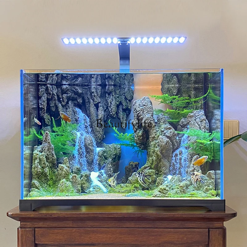 Hallway Chinese Ecological Micro Landscape Fish Tank Quicksand Waterfall Landscape Aquarium