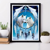1 piece Animal Wolf DIY diamond painting, DIY diamond painting set accessories, suitable for home living