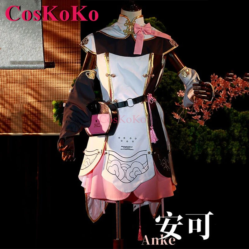 Coskoko Encore Cosplay Game Wuthering Waves Kostuum Mode Uniform Jurk Volledige Set Halloween Feest Rollenspel Kleding XS-XXL Nieuw