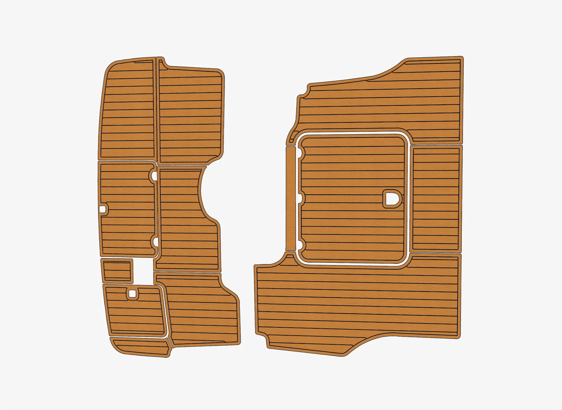 

2000-2007 Cranchi 40 Atlantique 1/4" 6mm EVA foam Non-Slip PVC Teak Decking marine Mat aqua gatorstep carpet Marine Floor