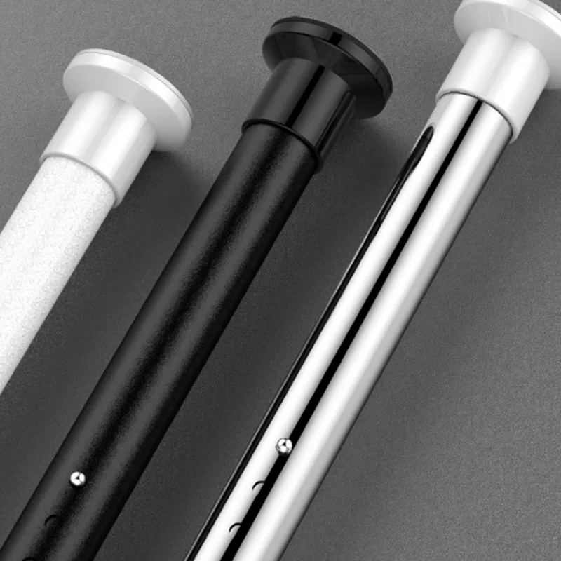 65100cm Extendable Shower Curtain Tension Rod 16mm Curtain Pole Rod Set Curtain Poles