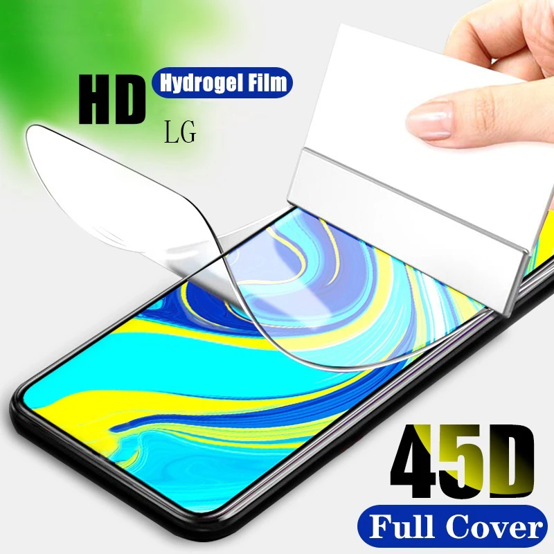 هيدروجيل فيلم ل LG G8X G8S G8 ThinQ G7 صالح G6 زائد 9H HD حامي الشاشة ل LG G7 واحد G7 ThinQ K3 2016 طبقة رقيقة واقية #1