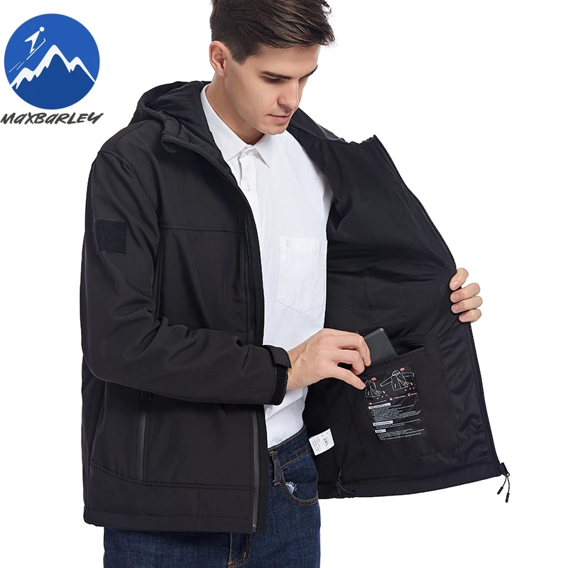 USB Heated Snow Windbreaker Men 2025 Winter Electric Heated Thermal Waterproof Jackets Women Hiking Ski Self Heating Parka Coat