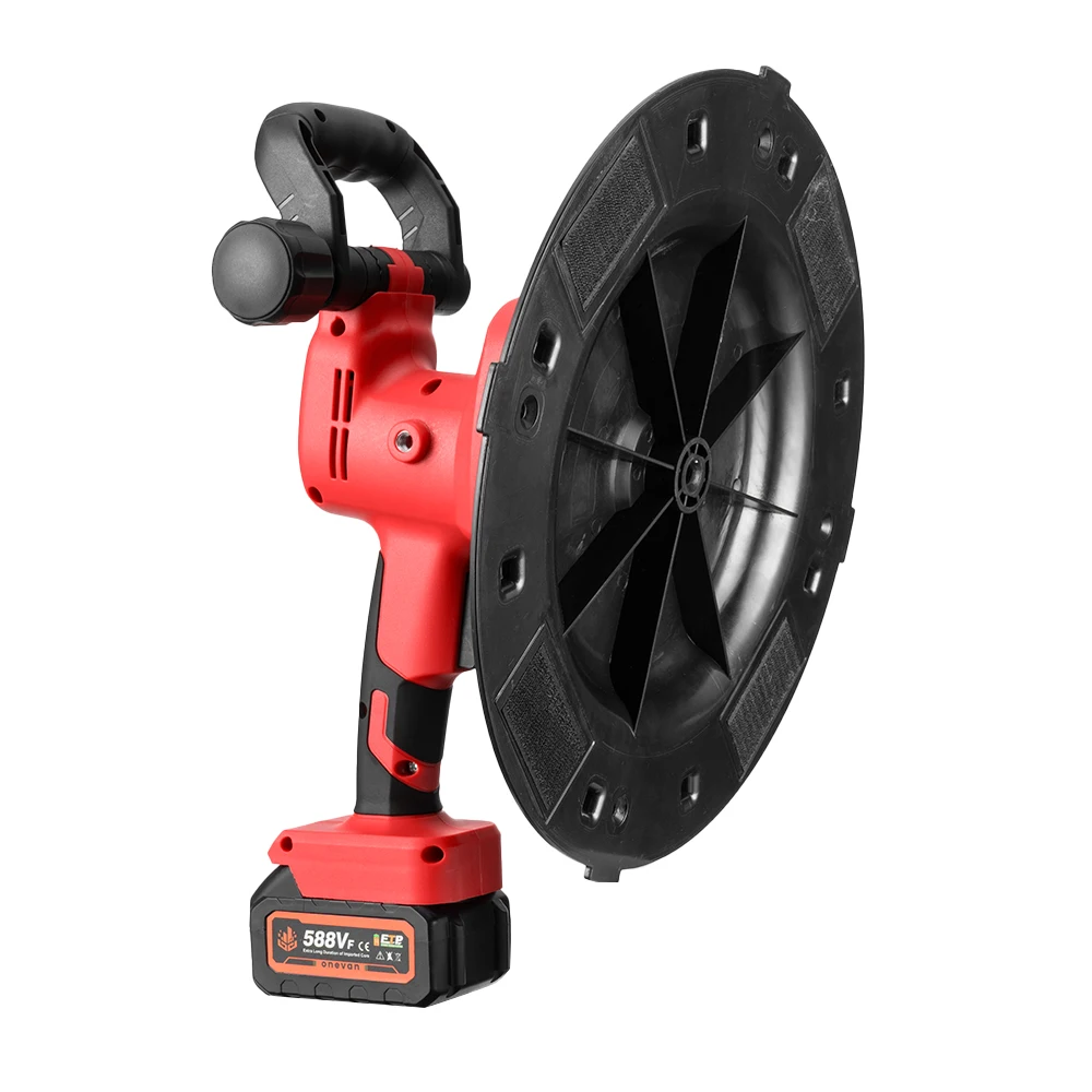 Бесщеточный электрический шлифовальный станок для гипсокартона, 1200 Вт, 380 мм, полировщик стен, шлифовка сухих стен для батареи 18 В