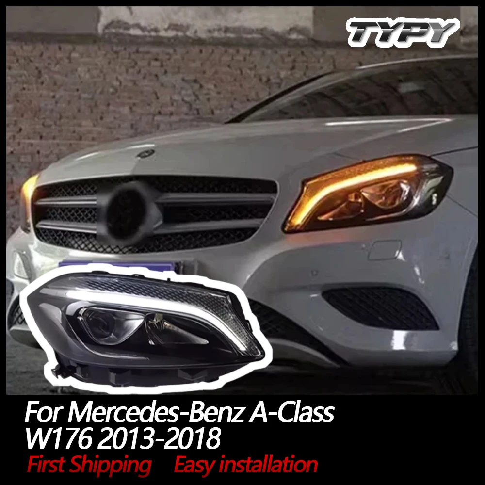 

YOFER Car headlights For Mercedes-Benz A-Class W176 2013-2018 LED Car Lamps Daytime Running Lights Dynamic Turn Signals