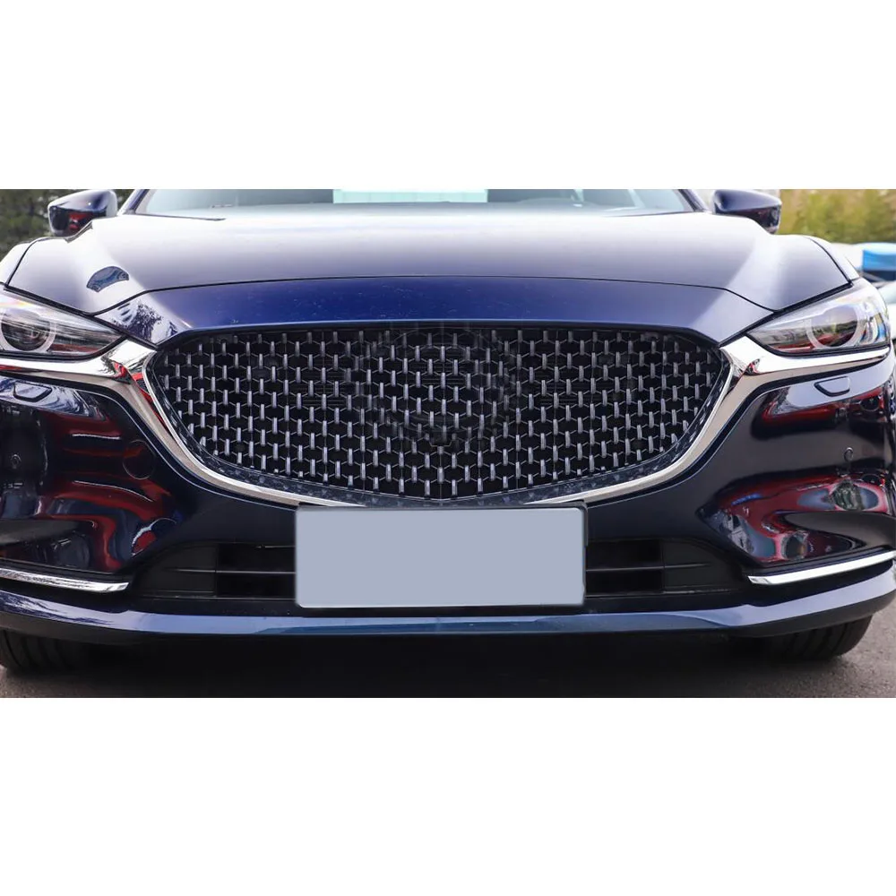 For Mazda 6 Mazda6 Atenza 2020 2021 2022 2023 Car Body Stainless Steel Cover Trim Fog Light Hoods Lamp Frame Grill Grille Bumper