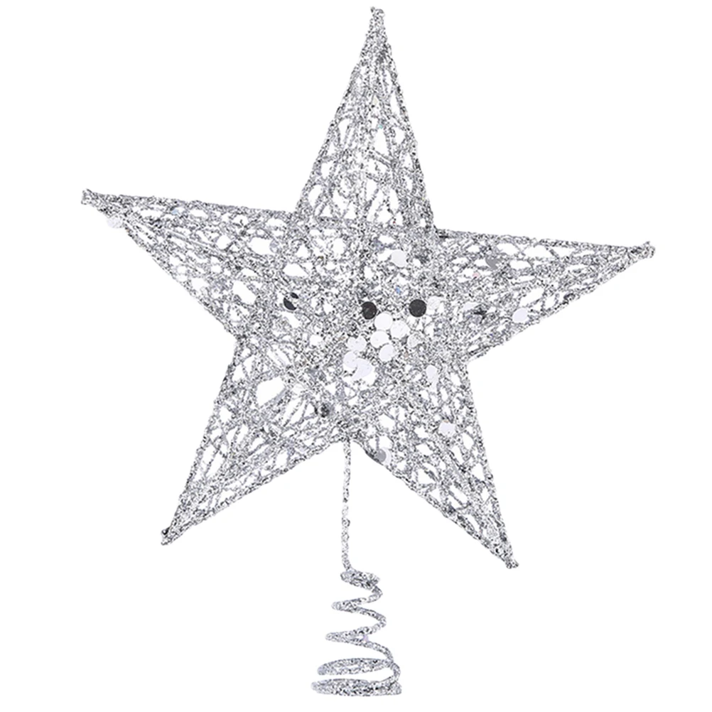 

30 Cm Christmas Tree Top Star All Decor Xmas Topper Toppers Hollow Out