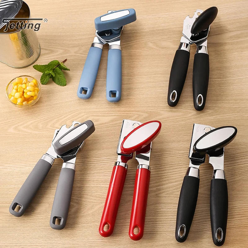 Heavy Duty Can Opener Manual Bottle Openers Rust Proof Oversized Handheld Easy Turn Knob Multifunctional Kitchen Tool