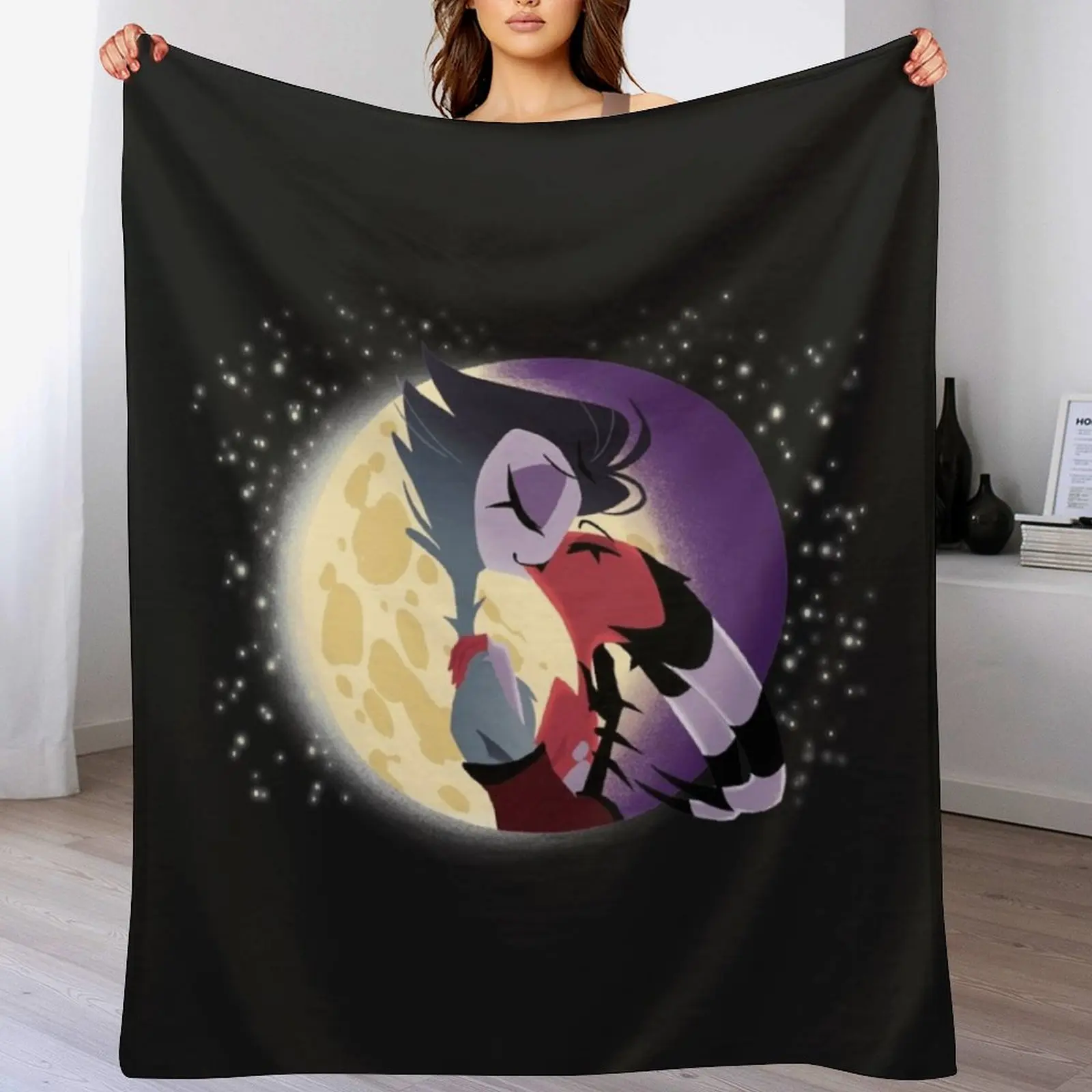 

Helluva Boss - Blitzo x Stolas Classic . Throw Blanket Plush Soft Sofa Travel Blankets