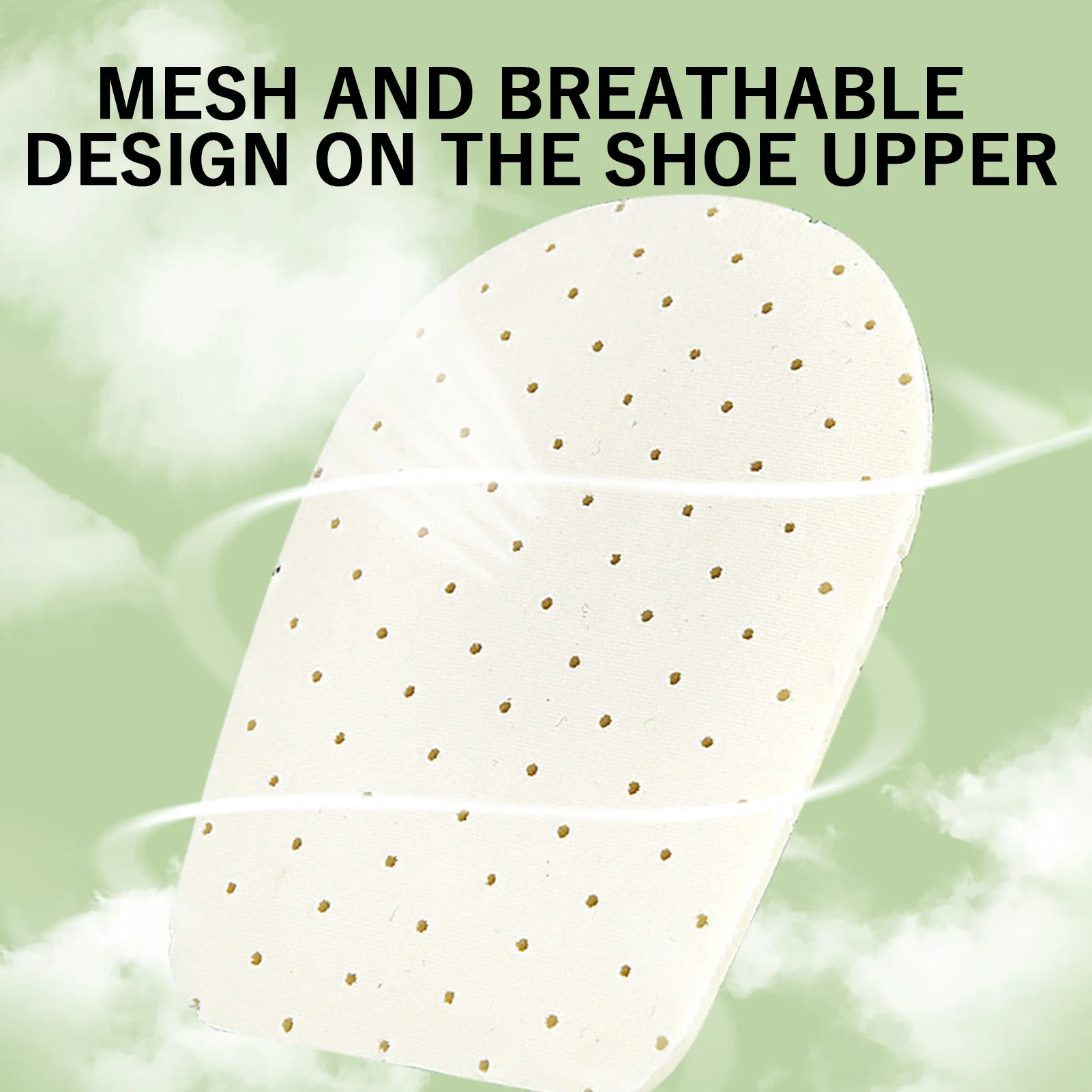 Latex Heel Higher Insoles Sweat-absorbing Height Increase Shoes Pad for Sneaker Boot and Trainning Shoes