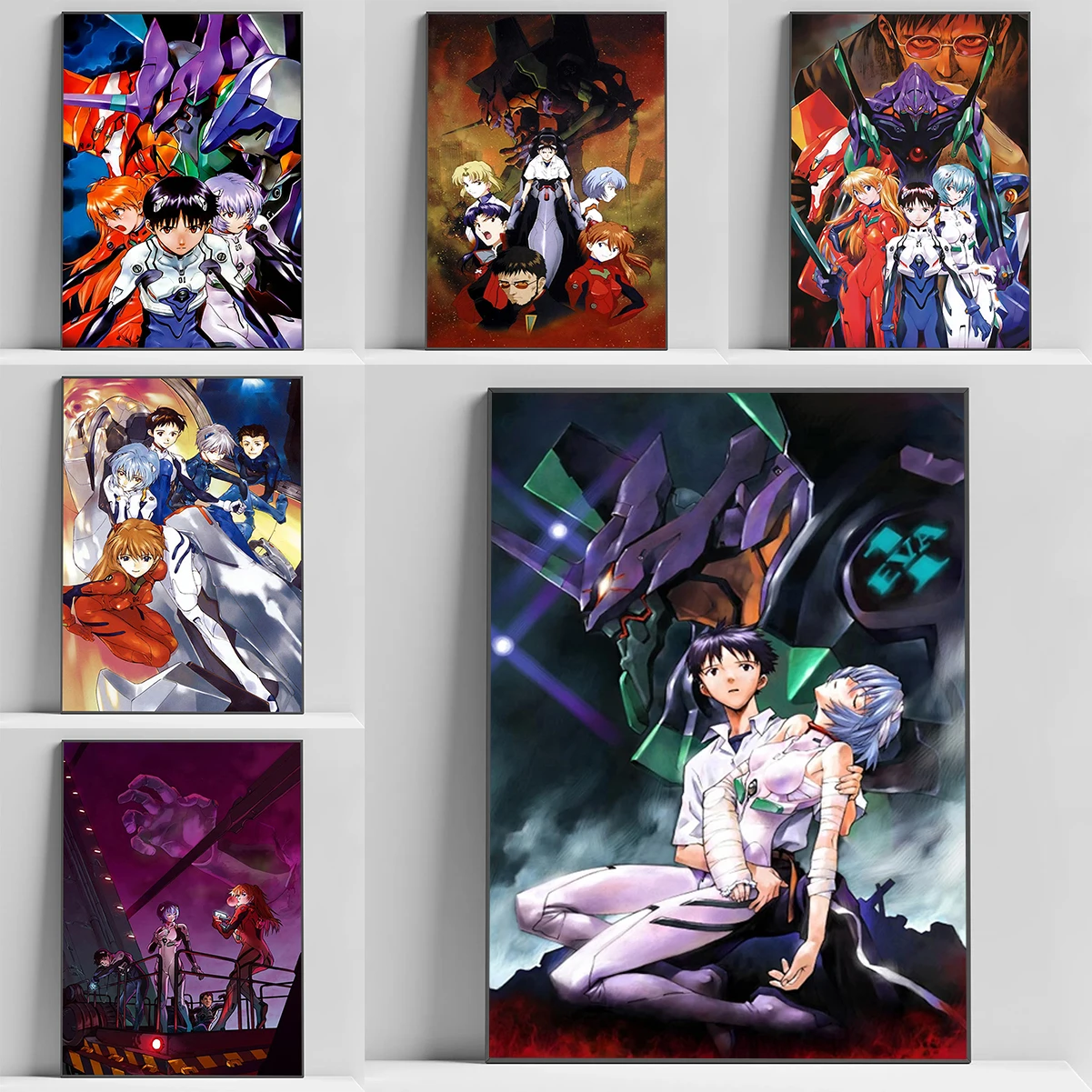 N-NEON G-GENESIS E-EVANGELION Anime Poster Posters for Wall Decoration Painting Canvas Home Decore With Free Shipping Room Decor