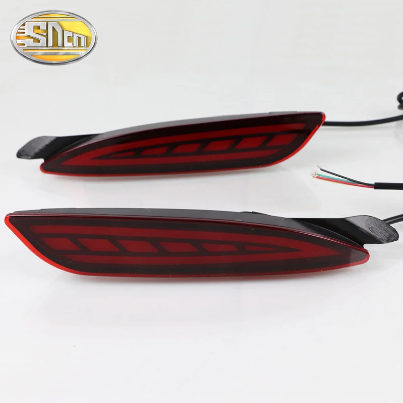 2PCS Rear Fog Lamp For Mazda 6 Atenza 2019 2020 Car LED Rear Running Light Bumper Brake Light Dynamic Turn Signal Reflector