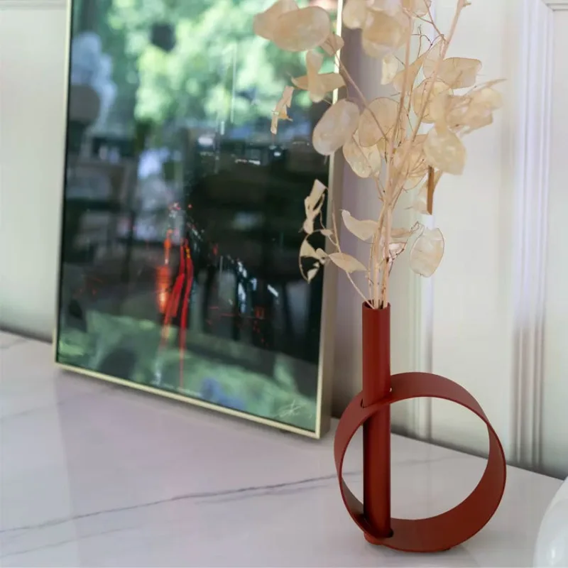 

Nordic minimalist circle candle holder model room home study table decoration light luxury romantic furnishings