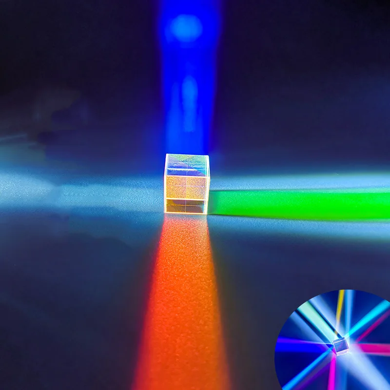 18*18*18mm Optical Science Popularization for Cube Experiment Projector with Color Combination Prism