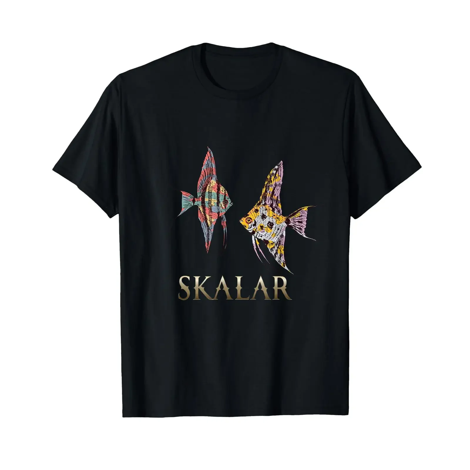 Scalar Fish Food Aquarium Spawning Cone Fan Lovers T Shirt vintage Washed Breathable Comfortable designer clothes Soft