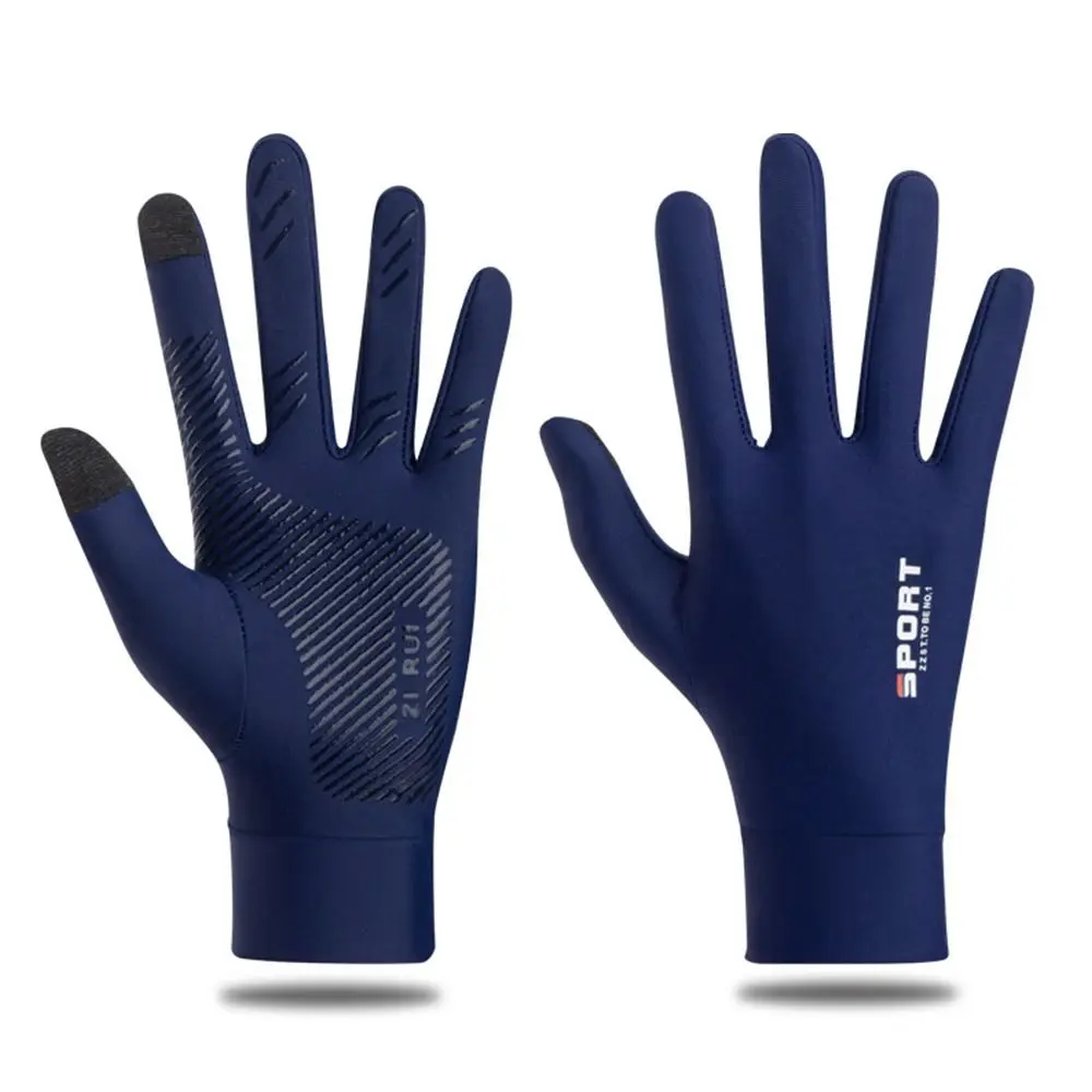 Guantes de protección solar con protección UV, guantes de protección solar elásticos transpirables, finos, antideslizantes, para ciclismo y conducción, pesca