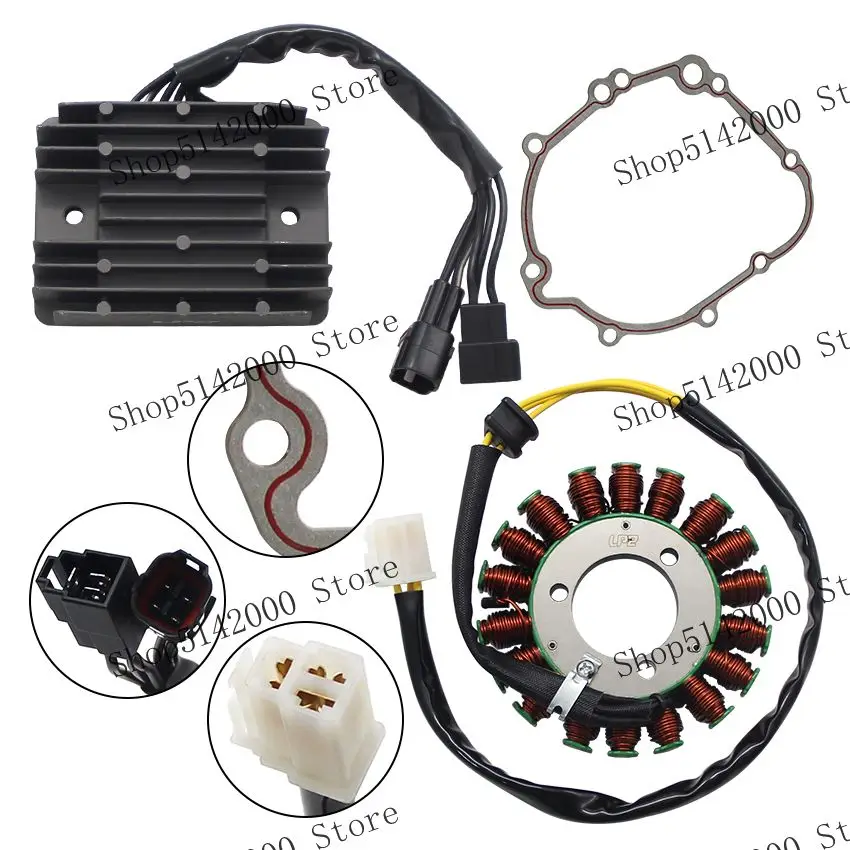 Motorcycle Voltage Regulator Rectifier+Generator Stator Coil+Gasket For Suzuki GSXR600 GSXR750 GSXR 750 31401-01H10 31401-01H11