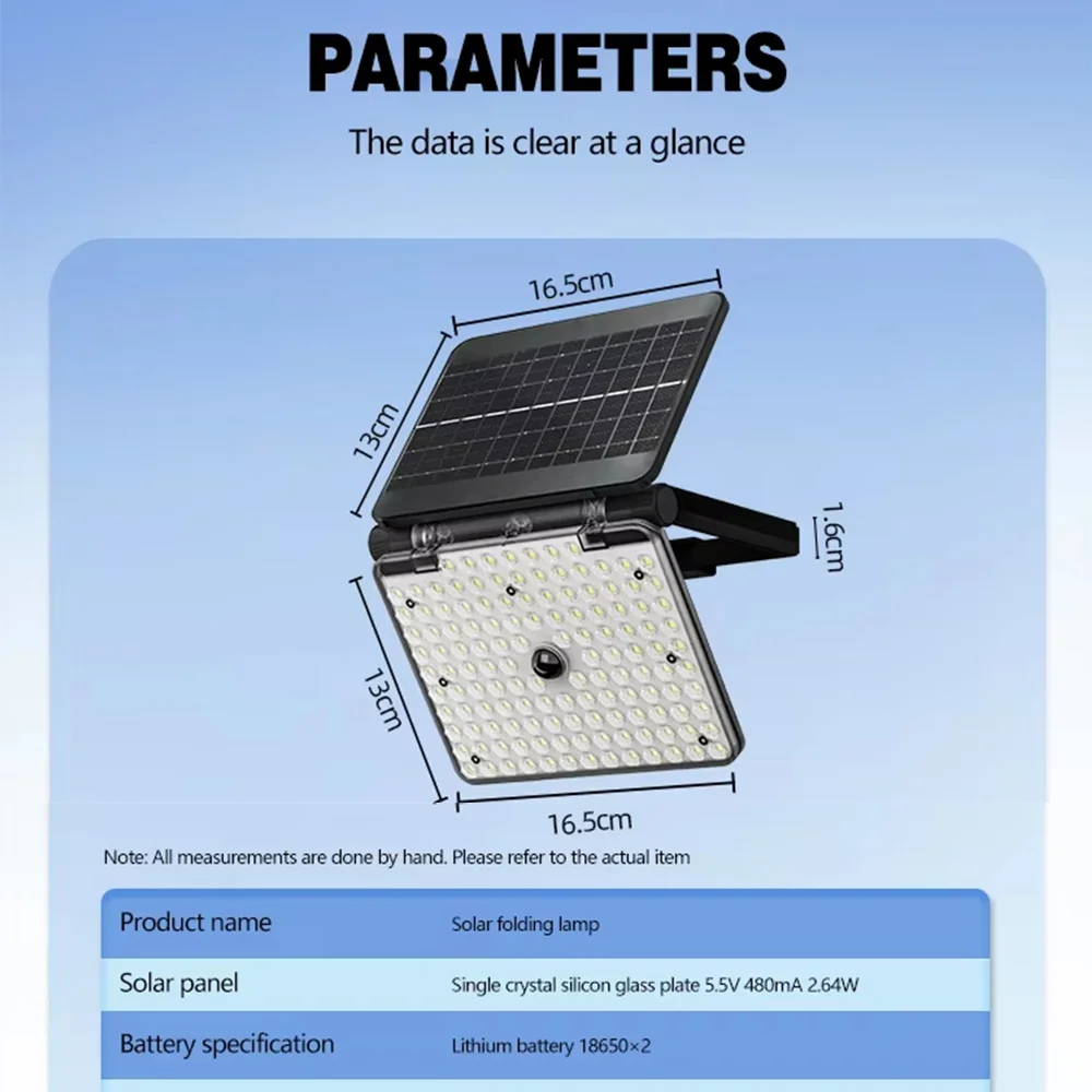 Solar waterproof outdoor courtyard light flood sensor wall light LED home solar outdoor light camping light emergency light