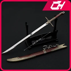 22cm Wild Hunt modello di arma medievale Iris Sword film modelli di armi periferiche modelli di spada Samurai portachiavi ornamento artigianato