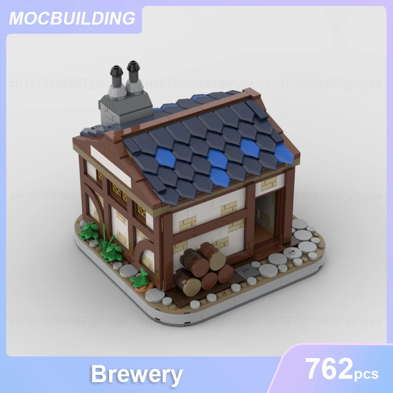 Middeleeuwse Kasteelbrouwerij Model Moc Bouwstenen Diy Assembleren Bakstenen Architectuur Educatief Creatief Speelgoed Kerstcadeaus 762 Stuks