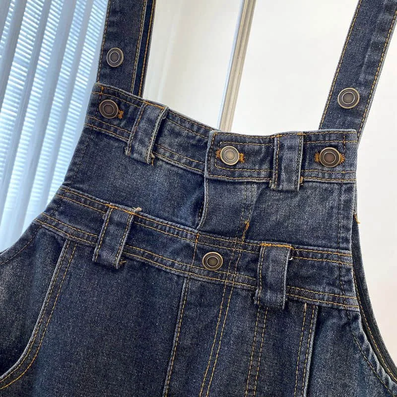 Jeans Overalls für Frauen koreanischen Stil Stram pler lässig Vintage Spiel anzüge gerade Hosen lose Overalls einteiliges Outfit Frauen