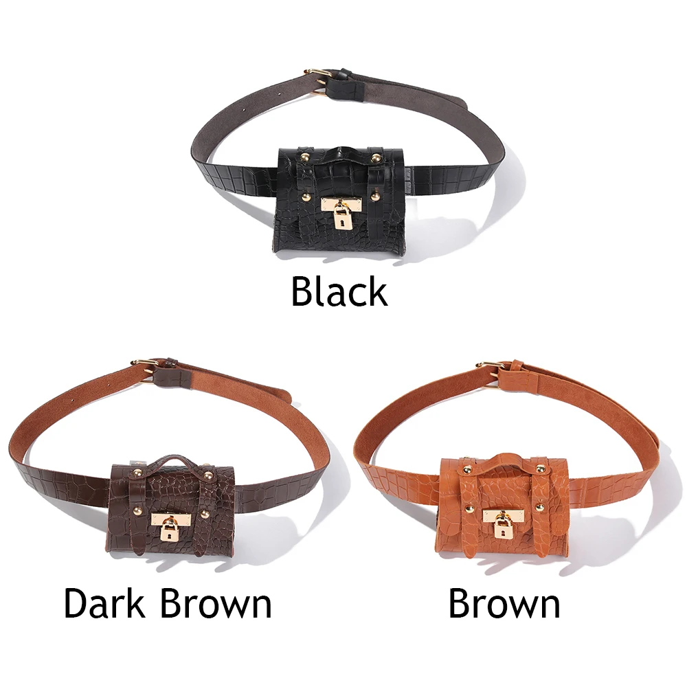 Crocodile Print Mini Waist Bag Women Small Crossbody Bag Fashion Crossbody Waist Bag Portable Girl Wallet