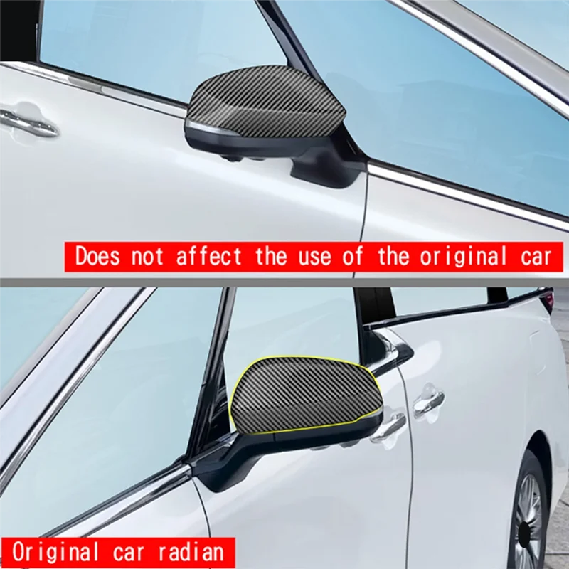 

LGW-uCar Carbon Fiber Side Mirror Covers Side Wing Mirror Cover Cap for Toyota Alphard 40 Series
