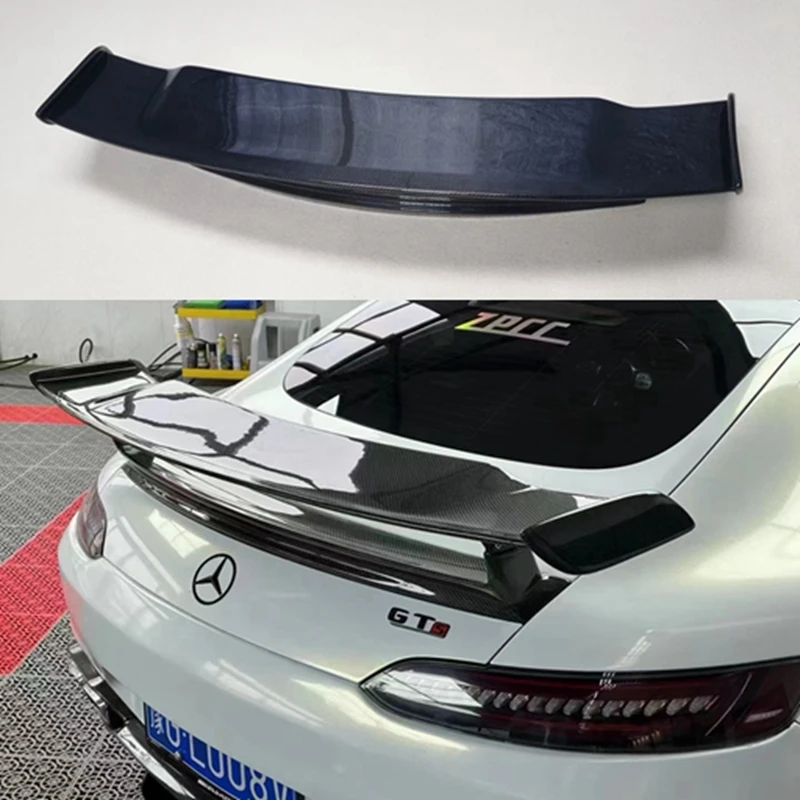 FOR Mercedes-Benz AMG GT GTC GTS GTR PRO 2019 2020 2021 2022 REAL CARBON FIBER REAR WING TRUNK LIP SPOILER