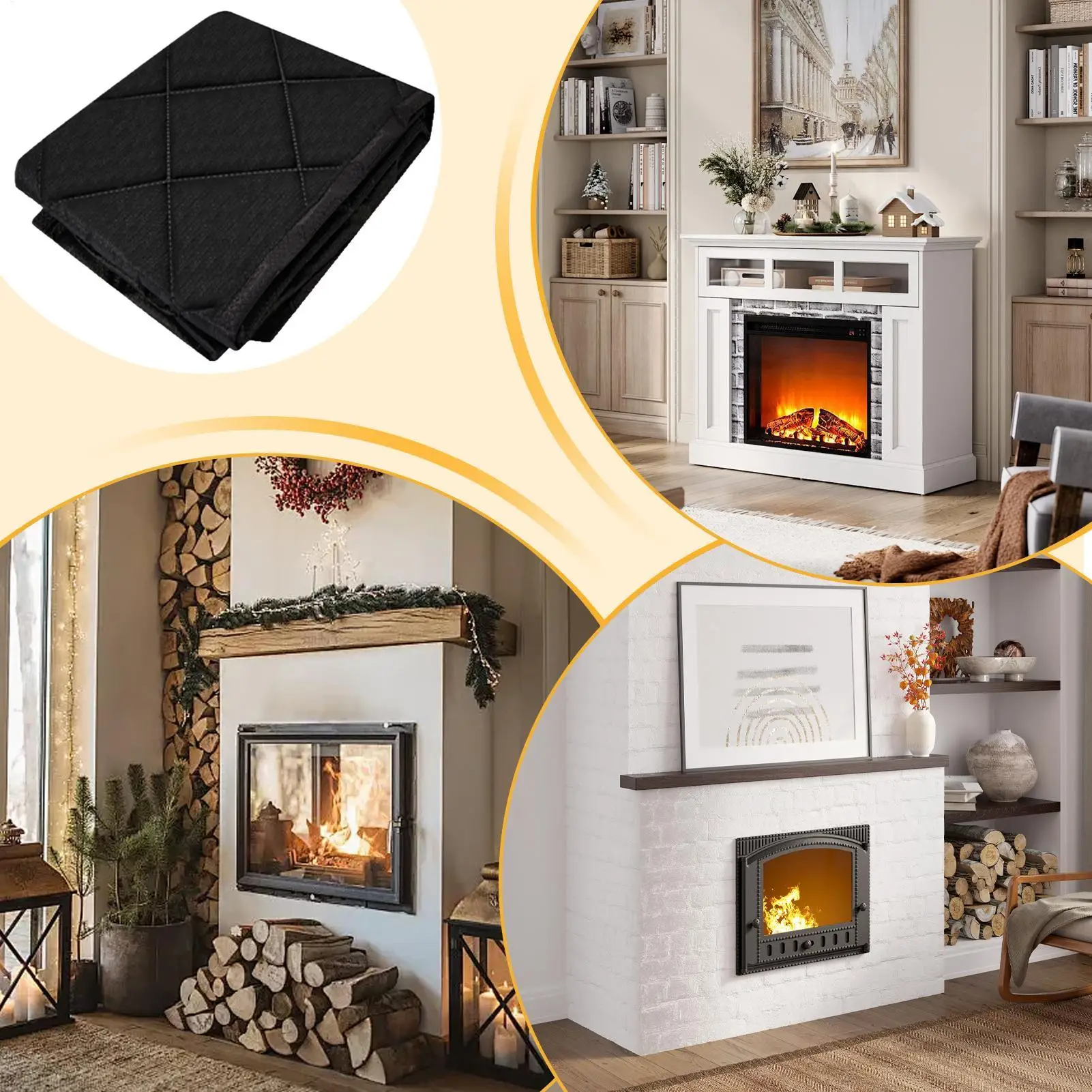 

Крышка для камина, магнитный блокатор потери тепла, блокатор потери тепла, одеяло на Рождество, зиму, лето, гостиная, спальня, в помещении