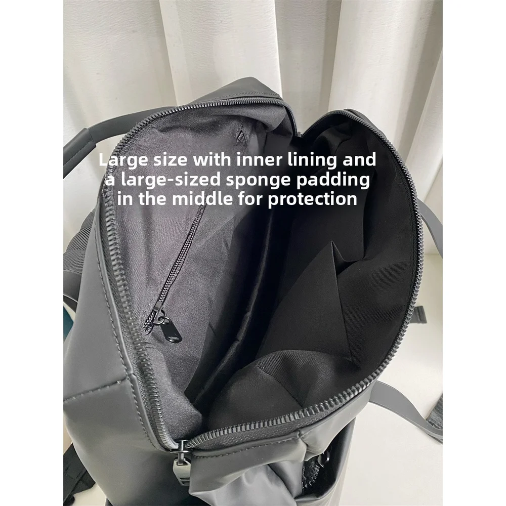 Waterproof Nylon Backpack 2025 New Trendy Travel Backpack Fashionable and Versatile Handheld Lightweight Commuter Backpack