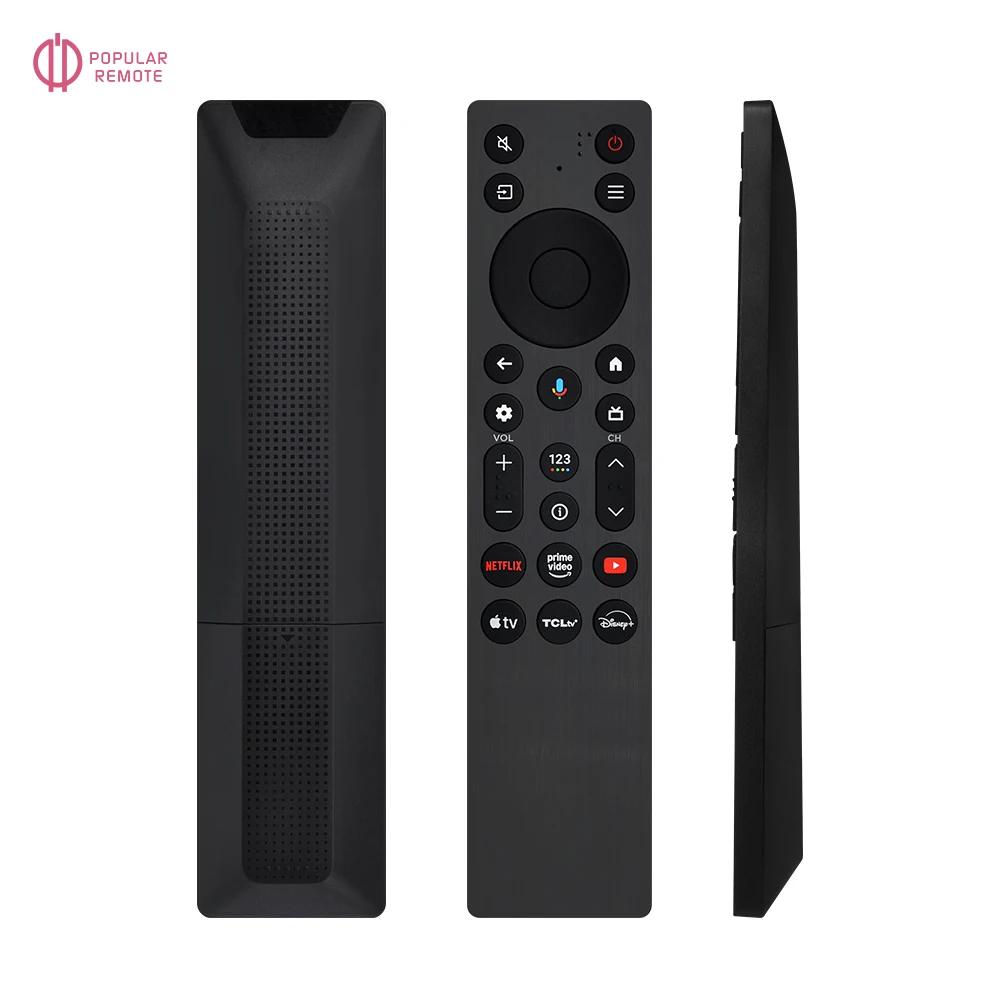Pilot zdalnego sterowania RC923A FMB1 do telewizorów TCL Smart LED z funkcją sterowania głosowego, kompatybilny z telewizorami TCL Smart LED serii 65QM7K i 75QM6K. — zdjęcie produktu 6