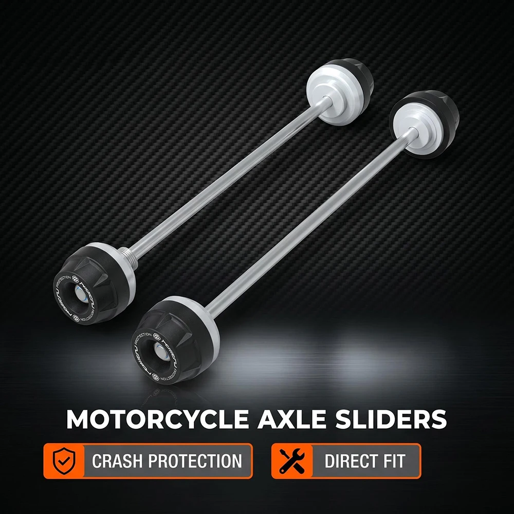 Front Rear wheel Spindle Crash Protection For QJMOTOR SRK600 2021-2023