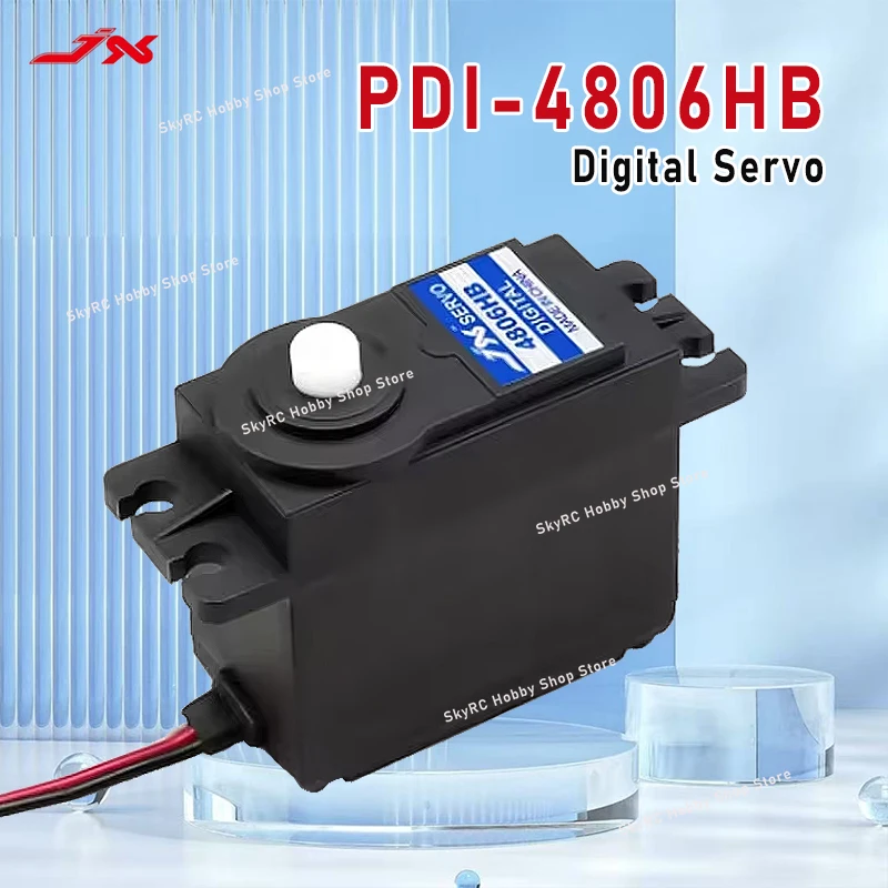 JX Servo PDI-4806HB 6.21kg Plastic Gear Digital Servo Motor for 1/10 1/8 RC Car Boat Fixed Wing Truck Buggy Helicopter