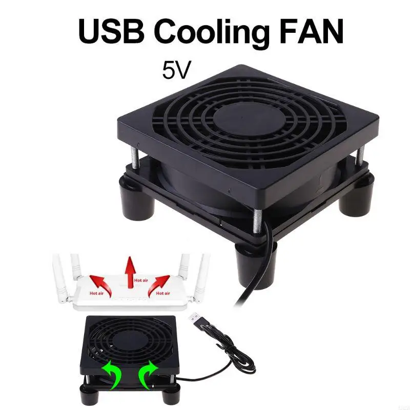A52B Utility Router Set Top Box Cooling Fan Repair Part 9cm/12cm Cooler Fan Durable Radiator for DC 5V USB Power Supply Co